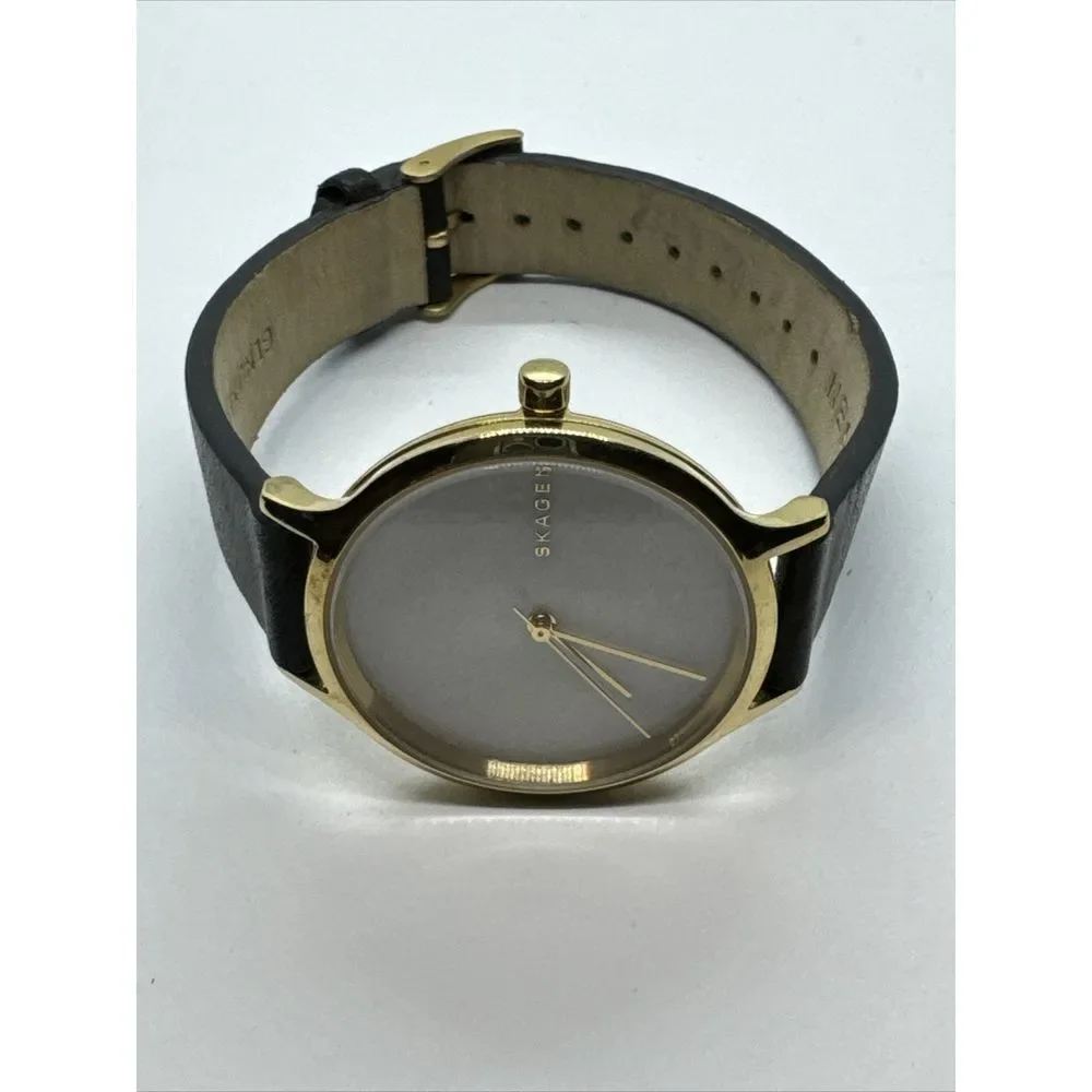 Skagen Anita SKW2671 Women's Black Leather Analog Dial Quartz Wrist Watch JNA940